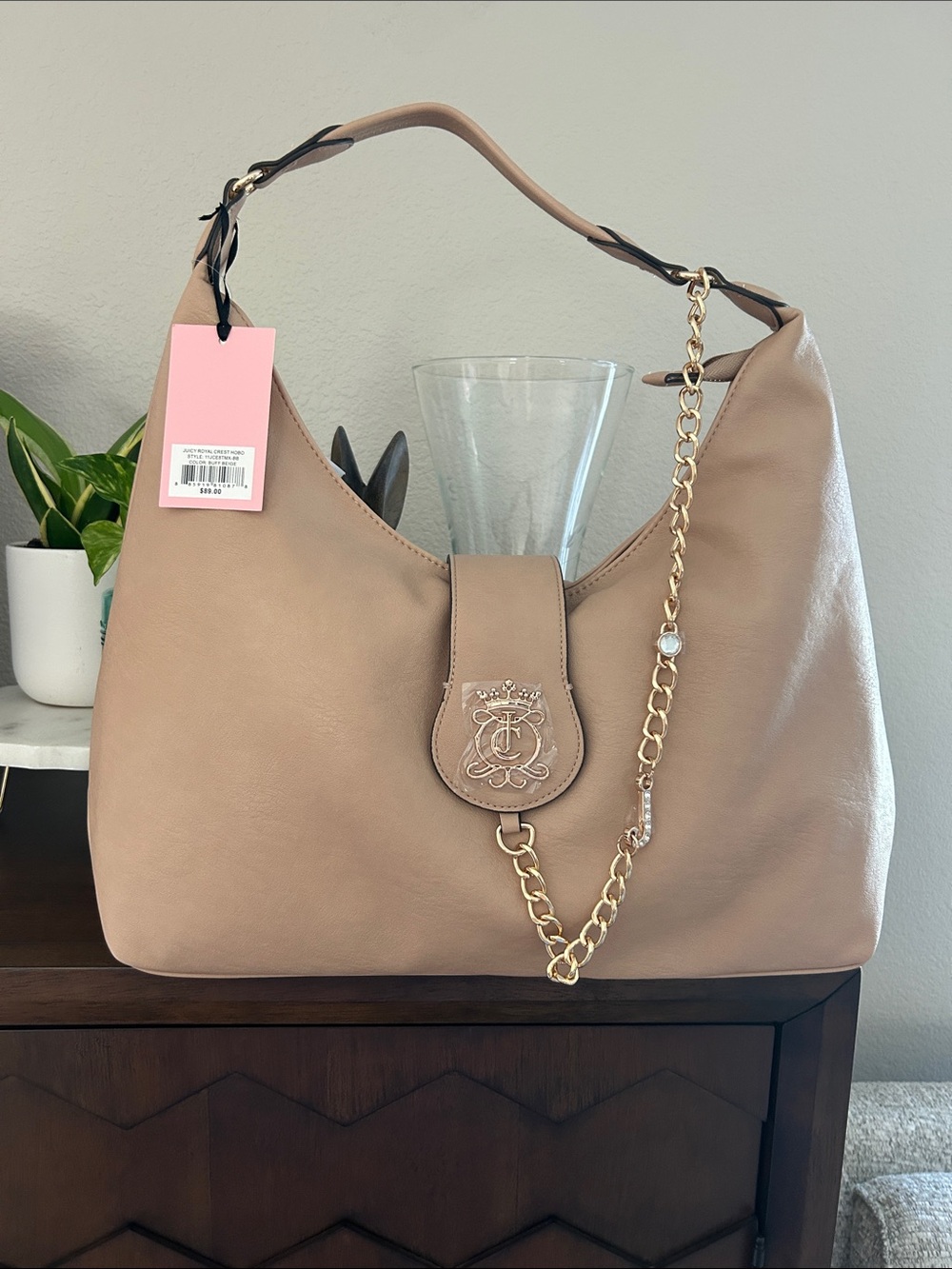 Juicy couture hand bag with charm